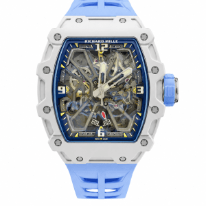 Richard Mille RM35-03 Rafael Nadal white blue quartz tpt watch front white background
