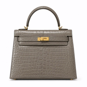 hermes kelly crocodile embossed leather bag – timeless luxury & elegant craftsmanship