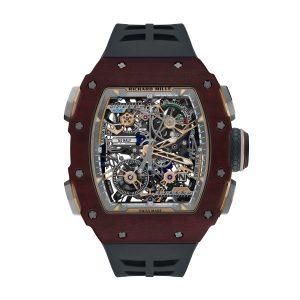 Richard Mille RM41-01 Vida wood case watch front white background