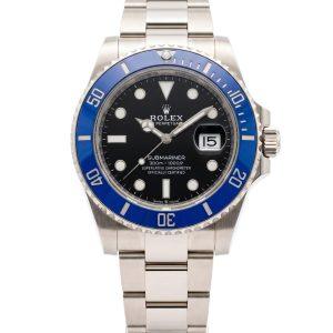 Rolex 126619LB Cookie Monster 41mm white gold watch front view