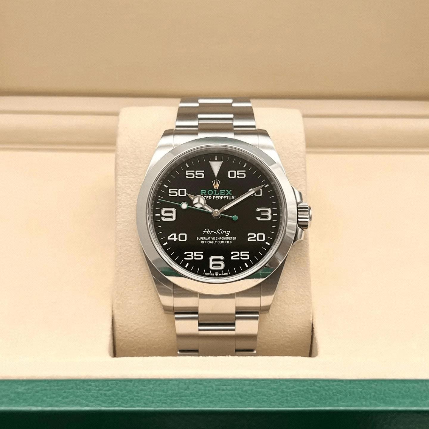 Rolex steel oyster bracelet closeup Rolex steel oyster bracelet closeup